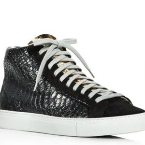 P448 black and gold high tops size 39